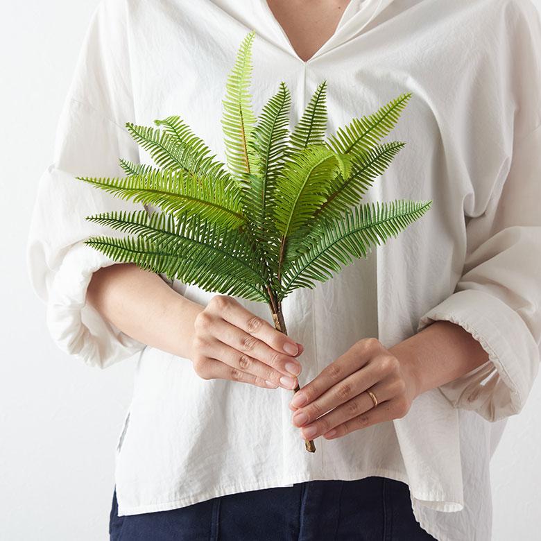 パーム ファーン ブッシュ リーフ 造花 アーティフィシャル グリーン フェイク 高さ 35cm アート プランツ インテリア 葉 おしゃれ 北欧 雑貨 西海岸風 94154 | ブランド登録なし | 09