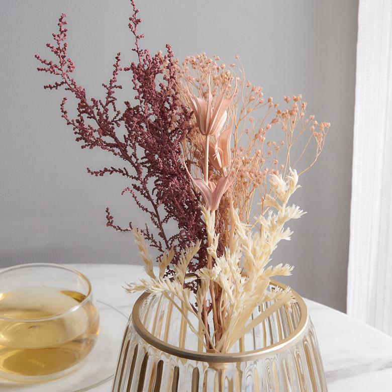 ドライ フラワー ショートタイプ ブーケ ピース 高さ 30cm 花材 インテリア ディスプレイ スワッグ 花 おしゃれ 北欧 プレゼント ギフト 雑貨 西海岸風 94159 | ブランド登録なし | 13