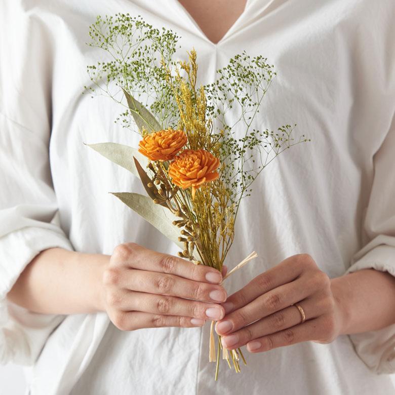 ドライ フラワー ショートタイプ ブーケ ピース 高さ 30cm 花材 インテリア ディスプレイ スワッグ 花 おしゃれ 北欧 プレゼント ギフト 雑貨 西海岸風 94159 | ブランド登録なし | 07