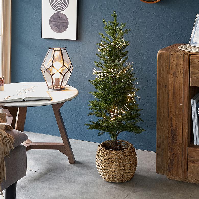 クリスマス ツリー フェイク グリーン 高さ 96cm 卓上 コンパクト 足元 省スペース スタンド 人工 観葉 植物 スリム ディスプレイ おしゃれ 雑貨 西海岸 94162 | ブランド登録なし | 10