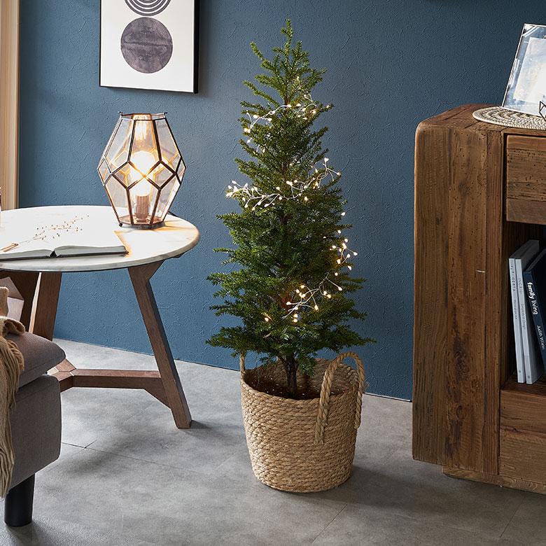 クリスマス ツリー フェイク グリーン 高さ 96cm 卓上 コンパクト 足元