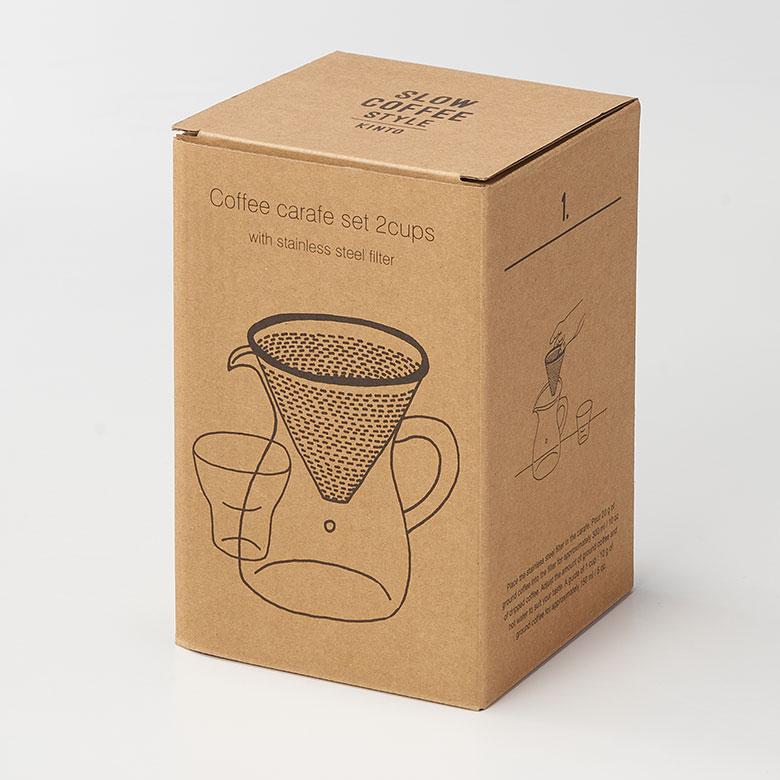 コーヒー ドリッパー カラフェ セット メーカー 600ml ステンレス ガラス フィルター ドリップ 熱湯 電子レンジ 食洗機 可 耐熱 おしゃれ ハンド 西海岸 94170 | KINTO | 15