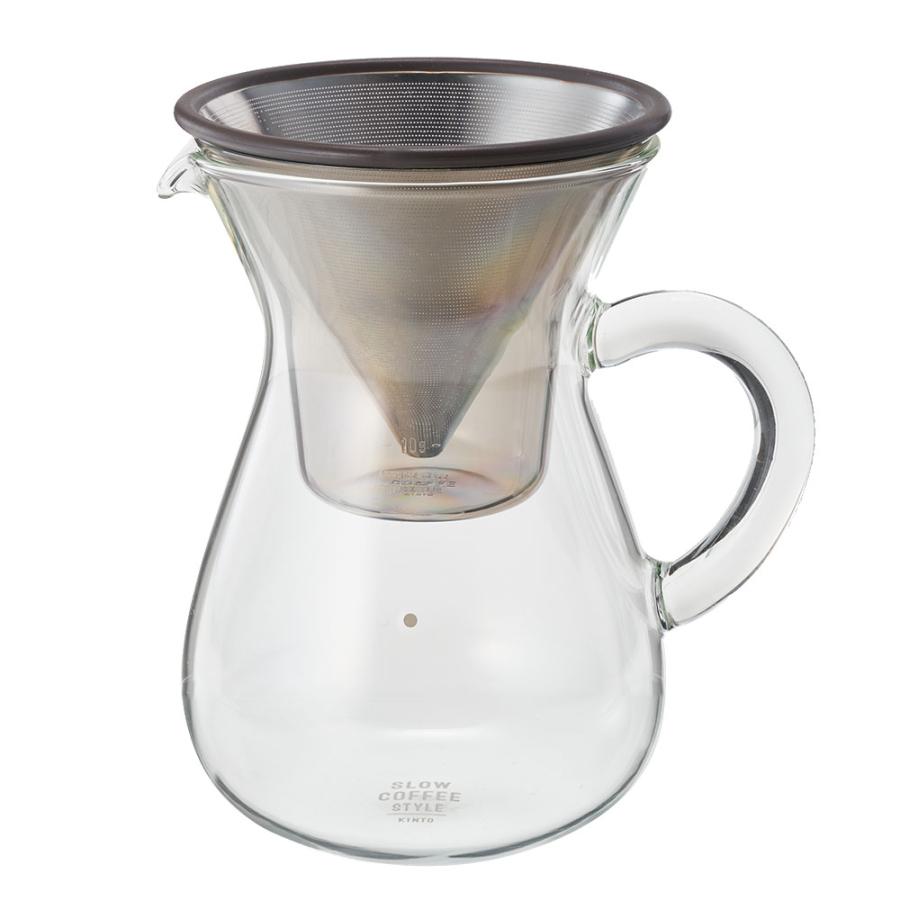 コーヒー ドリッパー カラフェ セット メーカー 600ml ステンレス ガラス フィルター ドリップ 熱湯 電子レンジ 食洗機 可 耐熱 おしゃれ ハンド 西海岸 94170 | KINTO | 16