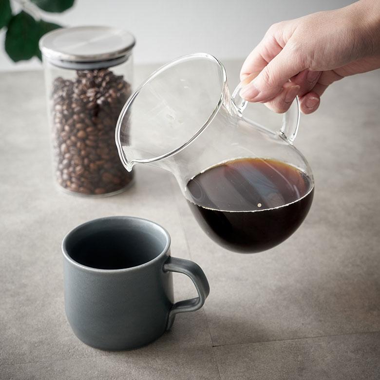 コーヒー ドリッパー カラフェ セット メーカー 600ml ステンレス ガラス フィルター ドリップ 熱湯 電子レンジ 食洗機 可 耐熱 おしゃれ ハンド 西海岸 94170 | KINTO | 03