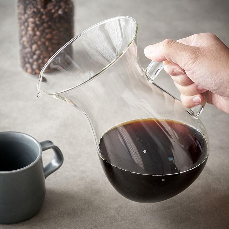 コーヒー ドリッパー カラフェ セット メーカー 1100ml ステンレス ガラス フィルター ドリップ 熱湯 電子レンジ 食洗機 可 耐熱 おしゃれ ハンド 西海岸 94171 | KINTO | 03
