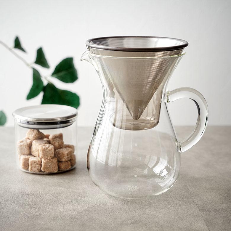 コーヒー ドリッパー カラフェ セット メーカー 1100ml ステンレス ガラス フィルター ドリップ 熱湯 電子レンジ 食洗機 可 耐熱 おしゃれ ハンド 西海岸 94171 | KINTO | 05