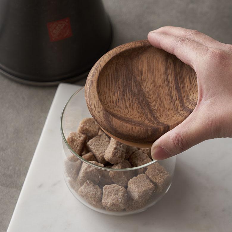 キャニスター ガラス 木 450ml 保存 容器 スタッキング 瓶 耐熱 電子レンジ 食洗機 可 収納 コーヒー 入れ おしゃれ 北欧 雑貨 ストッカー KINTO 西海岸 94174 | KINTO | 02