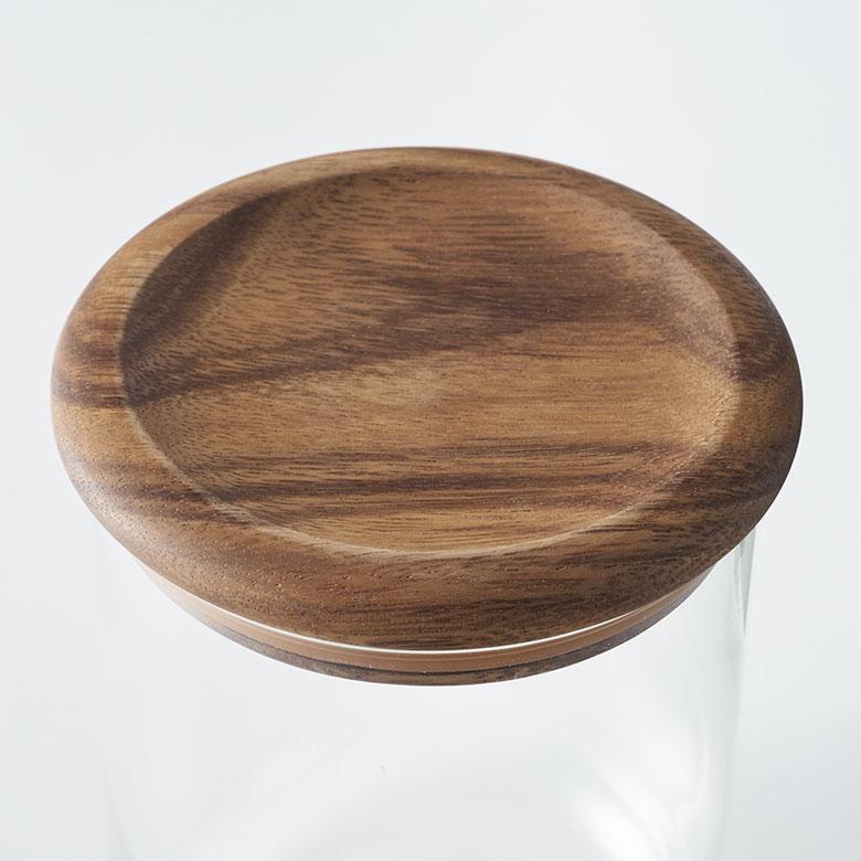 キャニスター ガラス 木 450ml 保存 容器 スタッキング 瓶 耐熱 電子レンジ 食洗機 可 収納 コーヒー 入れ おしゃれ 北欧 雑貨 ストッカー KINTO 西海岸 94174 | KINTO | 09