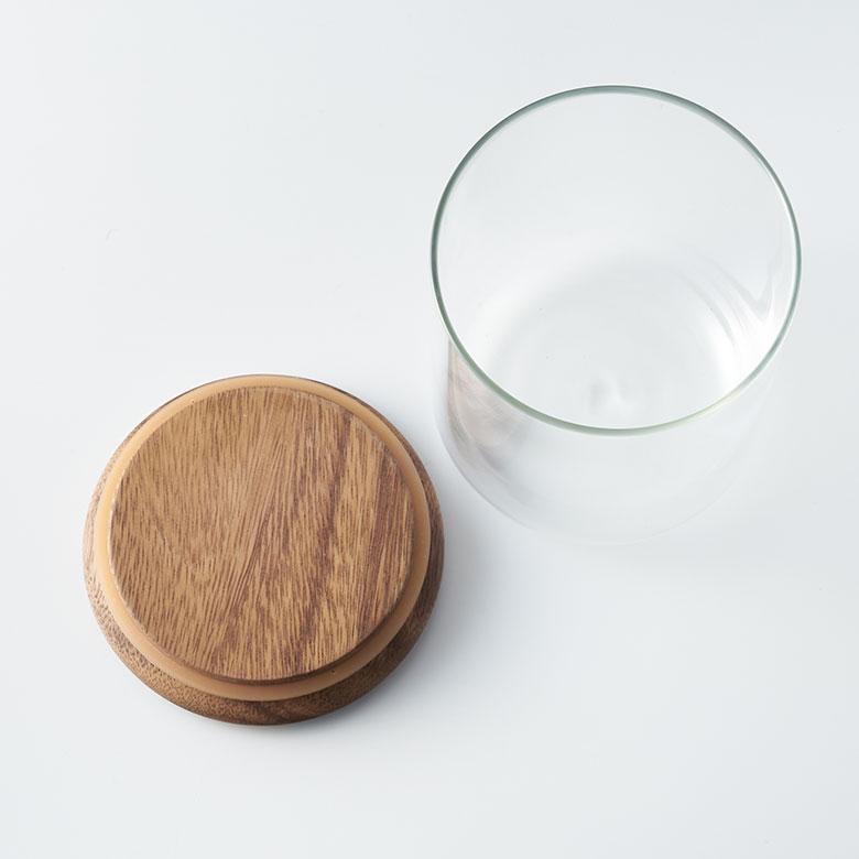 キャニスター ガラス 木 800ml 大容量 保存 容器 スタッキング 瓶 耐熱 電子レンジ 食洗機 可 収納 コーヒー 入れ おしゃれ 北欧 ストッカー KINTO 西海岸 94175 | KINTO | 05