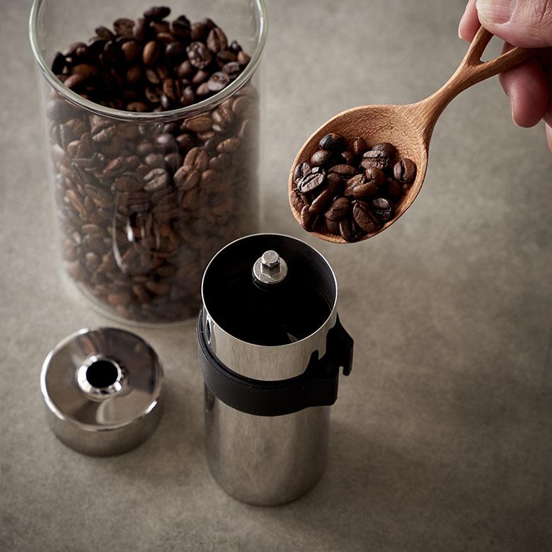 コーヒー ミル ステンレス 日本製 120ml 手 動 豆 挽き コーヒー ミル ステンレス 日本製 120ml 手 動 豆 挽き