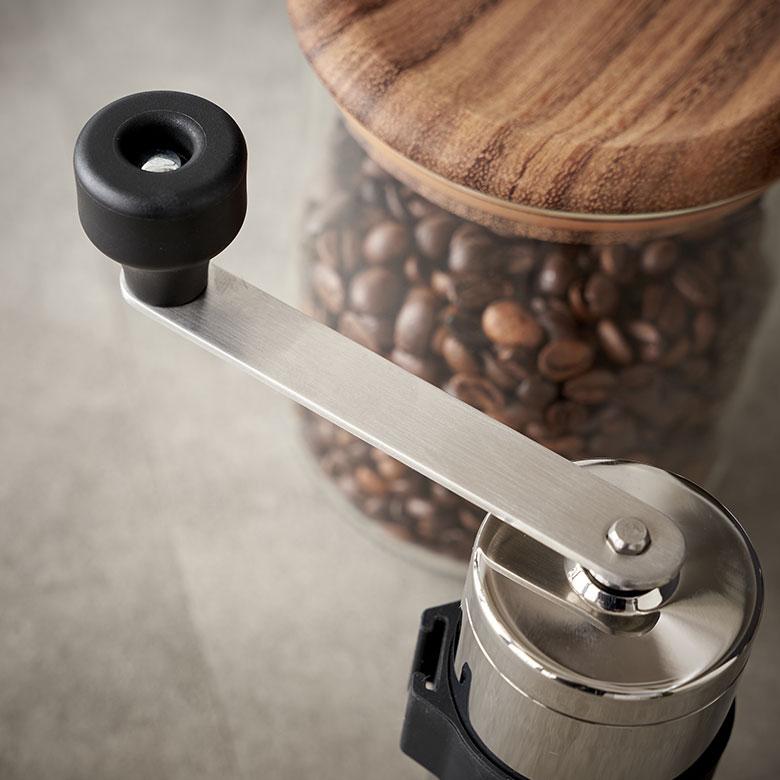 コーヒー ミル ステンレス 日本製 120ml 手 動 豆 挽き セラミック刃 粒度調節 分解 洗浄  携帯 アウトドア キャンプ 登山 珈琲 おしゃれ 水洗い 西海岸 94177 | ブランド登録なし | 05