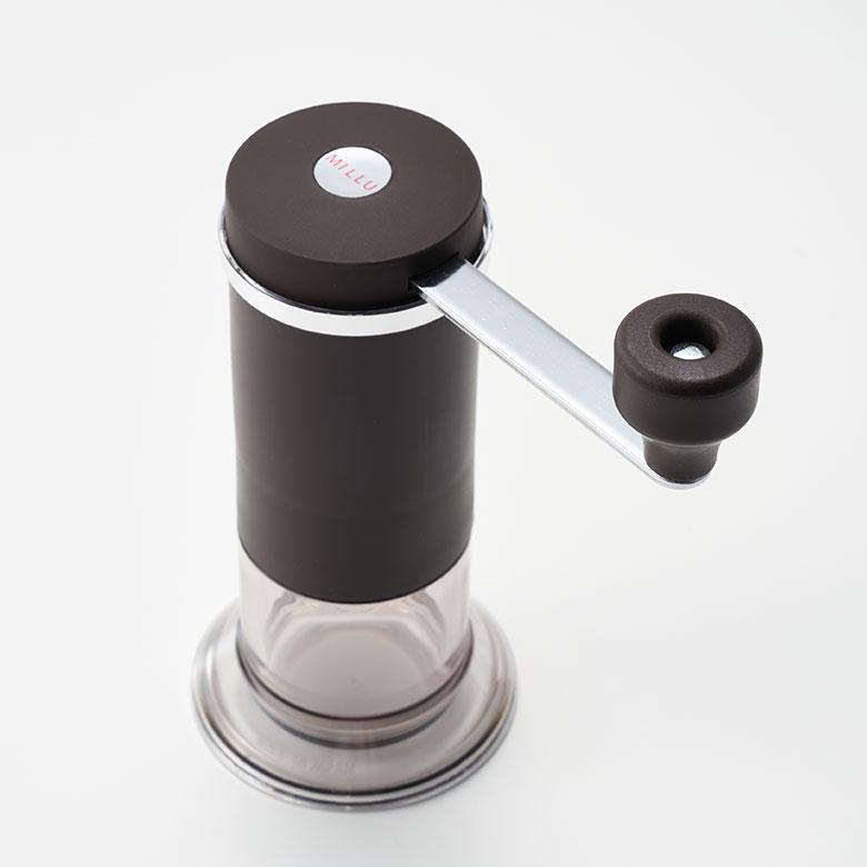 コーヒー ミル 卓上 ハンドル付 日本製 100ml 手 動 豆 挽き セラミック刃 粒度調節 分解 洗浄 すべり止め 珈琲 カフェ おしゃれ 水洗い モダン 西海岸 94178 | ブランド登録なし | 08