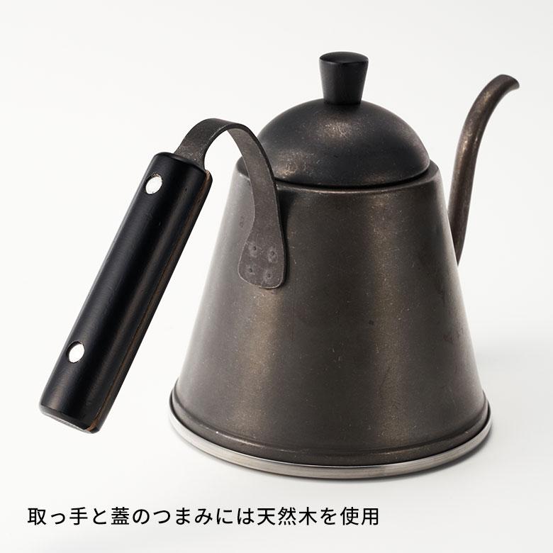 ドリップ ポット 日本製 直火 IH 使用 可 1L ブラック 食洗機 燕市 コーヒー 湯沸かし ステンレス アウトドア カフェ 店舗 おしゃれ 北欧 雑貨 西海岸 94179 | ブランド登録なし | 12