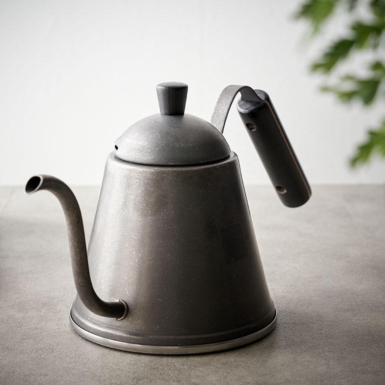 ドリップ ポット 日本製 直火 IH 使用 可 1L ブラック 食洗機 燕市 コーヒー 湯沸かし ステンレス アウトドア カフェ 店舗 おしゃれ 北欧 雑貨 西海岸 94179 | ブランド登録なし | 07