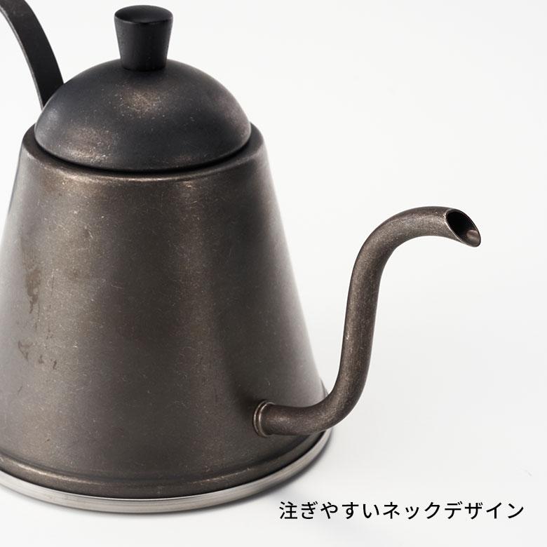 ドリップ ポット 日本製 直火 IH 使用 可 1L ブラック 食洗機 燕市 コーヒー 湯沸かし ステンレス アウトドア カフェ 店舗 おしゃれ 北欧 雑貨 西海岸 94179 | ブランド登録なし | 09