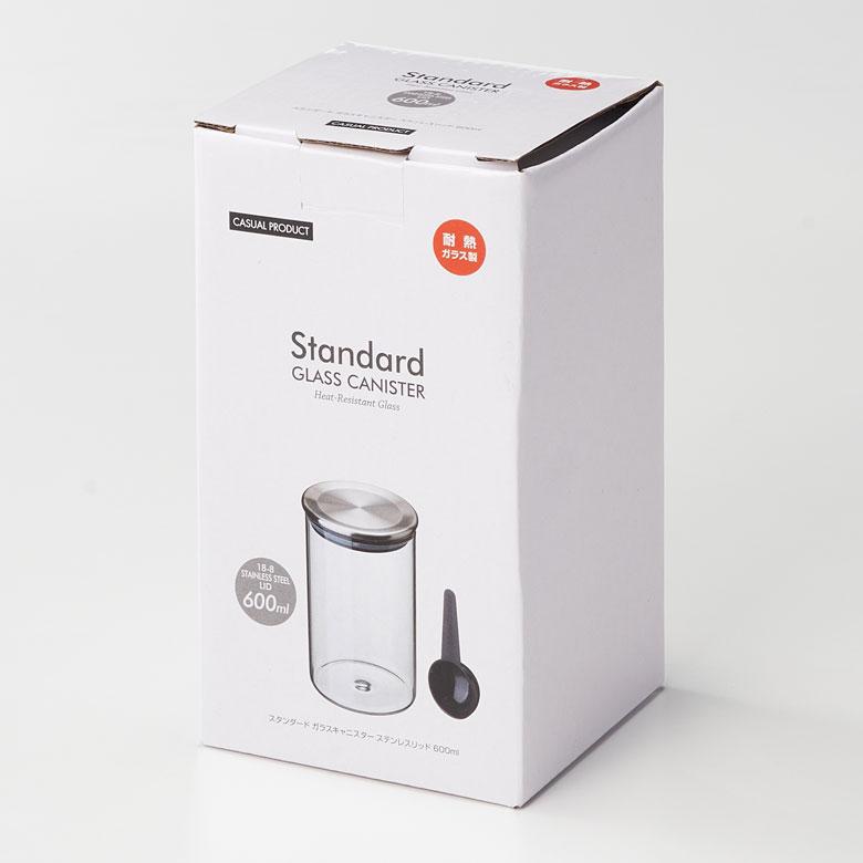 キャニスター 耐熱 ガラス ステンレス 計量スプーン 付 600ml 保存 容器 瓶 電子レンジ 食洗機 可 収納 コーヒー 入れ おしゃれ 雑貨 ストッカー 西海岸 94181 | KINTO | 12