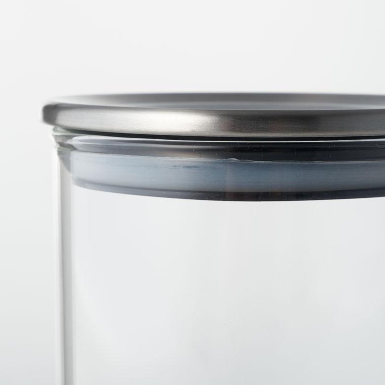 キャニスター 耐熱 ガラス ステンレス 計量スプーン 付 600ml 保存 容器 瓶 電子レンジ 食洗機 可 収納 コーヒー 入れ おしゃれ 雑貨 ストッカー 西海岸 94181 | KINTO | 06
