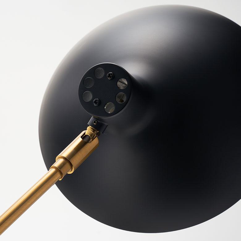 デスク ライト スタンド ランプ アルミ 天然 大理石 1灯 口金17 40W LED 対応 照明 器具 卓上 読書灯 電球付 学習机 おしゃれ 北欧 インテリア 西海岸 94183 | INTERFORM | 13