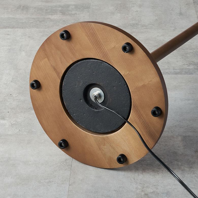 フロア ライト スタンド ランプ 照明 木製 布 1灯 E26 60W LED 対応 高さ 154cm 器具 電球付 おしゃれ 北欧 雑貨 インテリア リビング 寝室 ソファ 西海岸 94184 | INTERFORM | 16