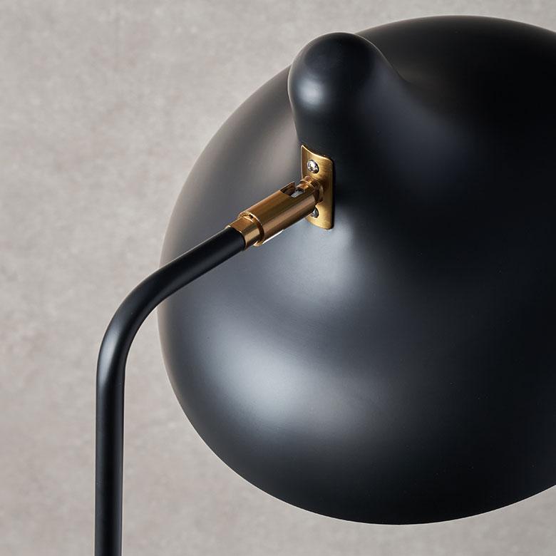 フロア ライト スタンド ランプ 照明 スチール製 1灯 E26 60W LED 対応 高さ 150cm 器具 間接 電球付 寝室 読書灯 おしゃれ 北欧 雑貨 インテリア 西海岸 94185 | INTERFORM | 08