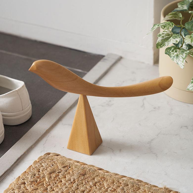 靴 べら シューホーン 親 鳥 天然 木 製 ウッド スタンド 付き  バード オブジェ かわいい 玄関 インテリア おしゃれ 北欧 リゾート 雑貨 西海岸 94196 | ブランド登録なし | 10