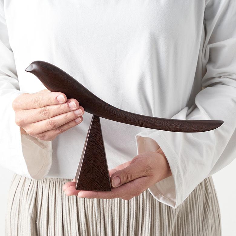 靴 べら シューホーン 親 鳥 天然 木 製 ウッド スタンド 付き  バード オブジェ かわいい 玄関 インテリア おしゃれ 北欧 リゾート 雑貨 西海岸 94196 | ブランド登録なし | 12