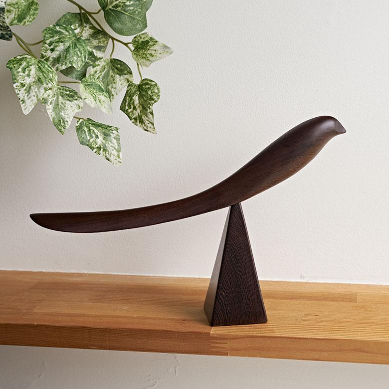 靴 べら シューホーン 親 鳥 天然 木 製 ウッド スタンド 付き  バード オブジェ かわいい 玄関 インテリア おしゃれ 北欧 リゾート 雑貨 西海岸 94196 | ブランド登録なし | 09