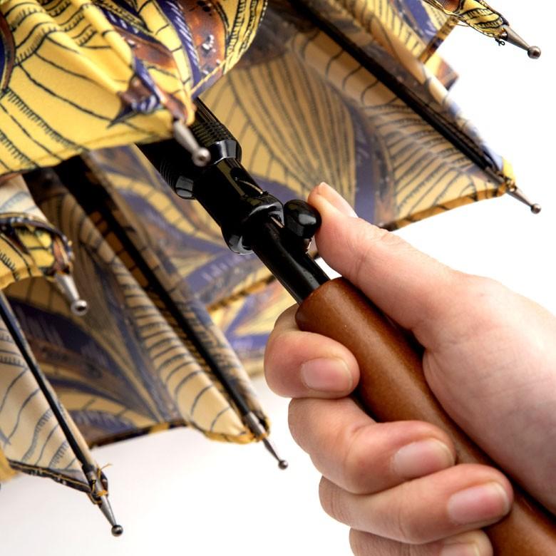 傘 かさ 雨傘 レディース 雨晴兼用  UVカット加工 日傘 ジャンプ式 天然木 アフリカンプリント レイングッズ 直径100cm 大きめ 94218 | ブランド登録なし | 14