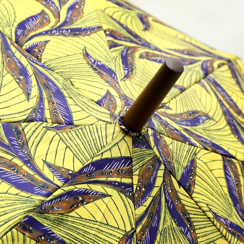 傘 かさ 雨傘 レディース 雨晴兼用  UVカット加工 日傘 ジャンプ式 天然木 アフリカンプリント レイングッズ 直径100cm 大きめ 94218 | ブランド登録なし | 17