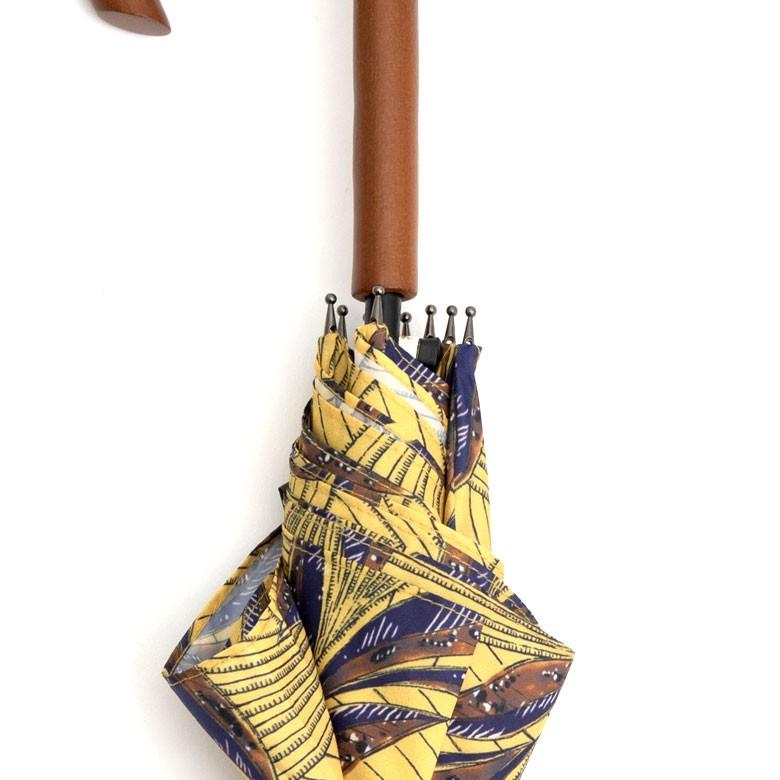 傘 かさ 雨傘 レディース 雨晴兼用  UVカット加工 日傘 ジャンプ式 天然木 アフリカンプリント レイングッズ 直径100cm 大きめ 94218 | ブランド登録なし | 18