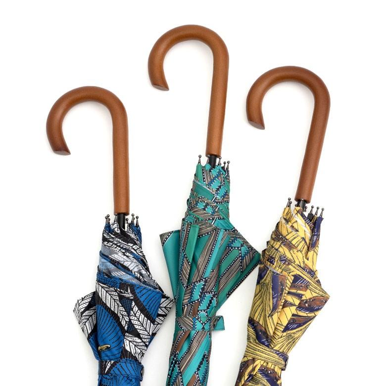 傘 かさ 雨傘 レディース 雨晴兼用  UVカット加工 日傘 ジャンプ式 天然木 アフリカンプリント レイングッズ 直径100cm 大きめ 94218 | ブランド登録なし | 19