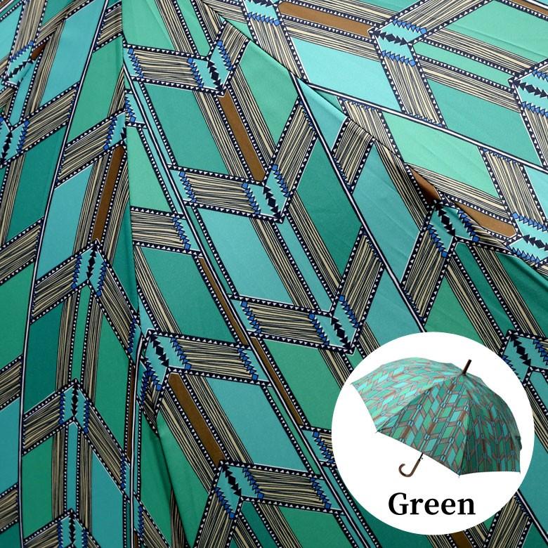 傘 かさ 雨傘 レディース 雨晴兼用  UVカット加工 日傘 ジャンプ式 天然木 アフリカンプリント レイングッズ 直径100cm 大きめ 94218 | ブランド登録なし | 05