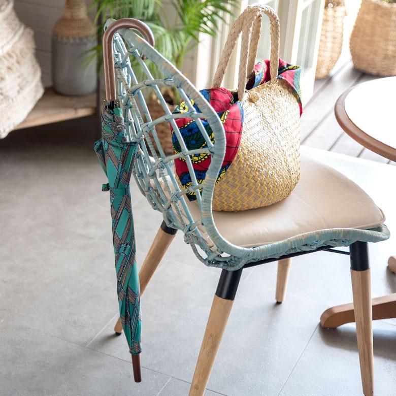 傘 かさ 雨傘 レディース 雨晴兼用  UVカット加工 日傘 ジャンプ式 天然木 アフリカンプリント レイングッズ 直径100cm 大きめ 94218 | ブランド登録なし | 07