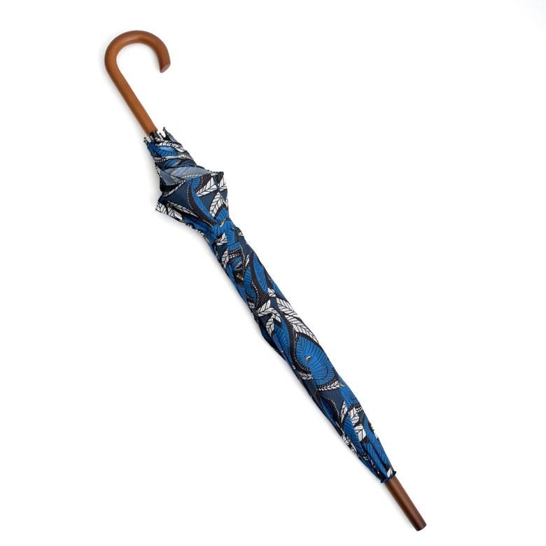 傘 かさ 雨傘 レディース 雨晴兼用  UVカット加工 日傘 ジャンプ式 天然木 アフリカンプリント レイングッズ 直径100cm 大きめ 94218 | ブランド登録なし | 08