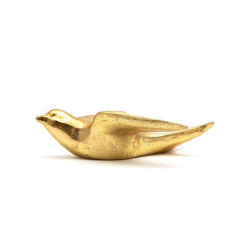 壁飾り ツバメ 鳥 ウォールデコレーション ゴールド 幅約10cm オーナメント アジア雑貨 おしゃれ 北欧 インテリア アンティーク調 94223 | ブランド登録なし | 10