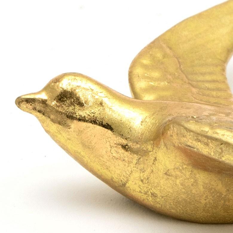 壁飾り ツバメ 鳥 ウォールデコレーション ゴールド 幅約10cm オーナメント アジア雑貨 おしゃれ 北欧 インテリア アンティーク調 94223 | ブランド登録なし | 02