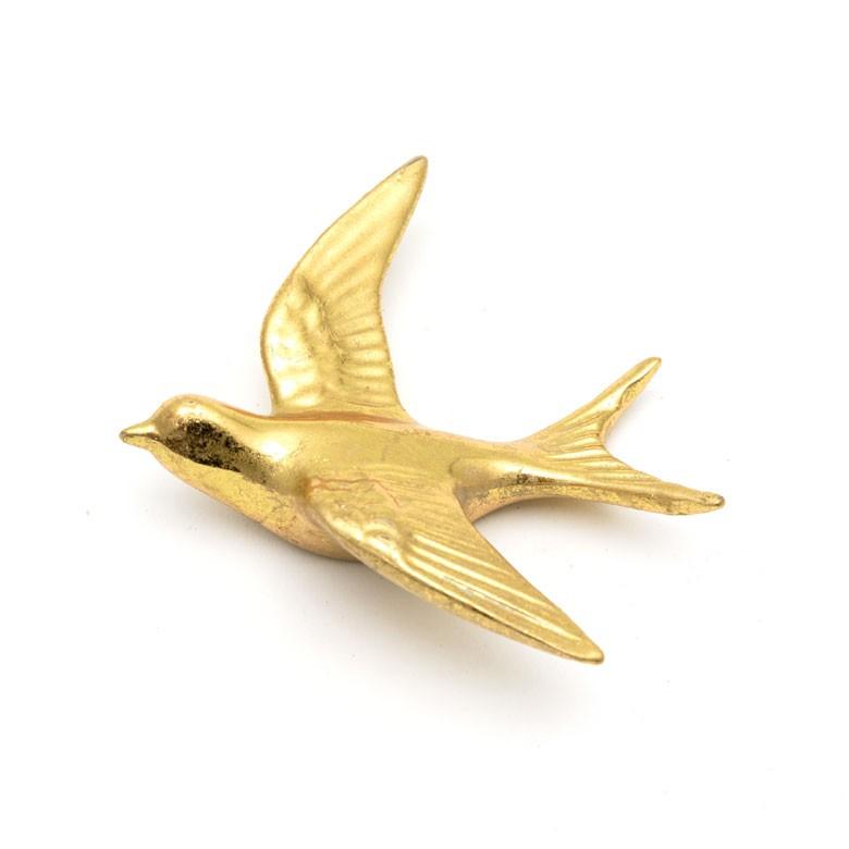 壁飾り ツバメ 鳥 ウォールデコレーション ゴールド 幅約10cm オーナメント アジア雑貨 おしゃれ 北欧 インテリア アンティーク調 94223 | ブランド登録なし | 04