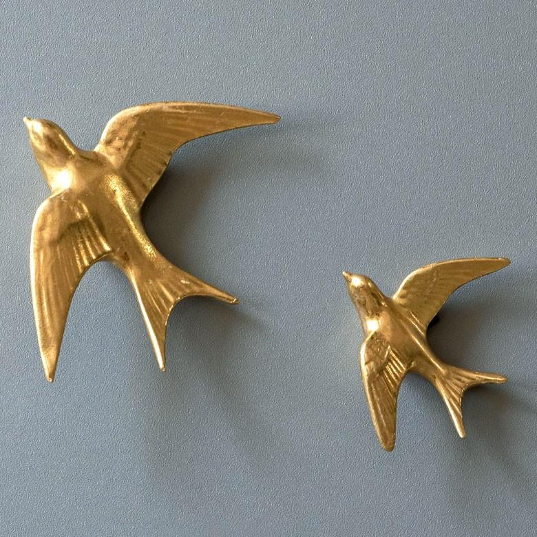 木彫りのツバメ 壁飾り オーナメント４羽と巣 ヨーロッパ 渡り鳥 小鳥/K244 木彫りのツバメ 壁飾り オーナメント4羽と巣 ヨーロッパ 渡り鳥