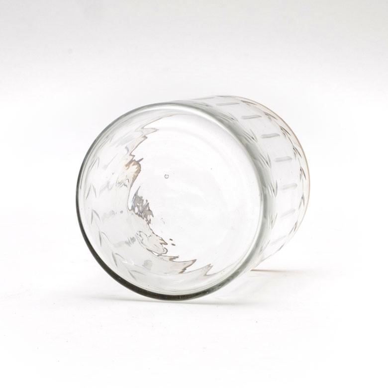 キャンドルホルダー ガラス クリア ゴールド 花瓶  直径9.5cm 高さ10cm 模様入り フラワーベース おしゃれ アンティーク調 小物入れ 94229 | ブランド登録なし | 08