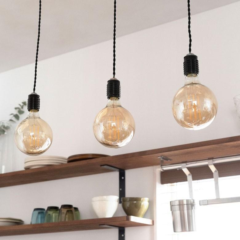 LED電球 E26口金 クリア 暖色系 エジソン電球 レトロランプ 照明 裸電球 ヴインテージ ボール型 ライト フィラメント 照明器具　エジソンランプ 94602 | ブランド登録なし | 07