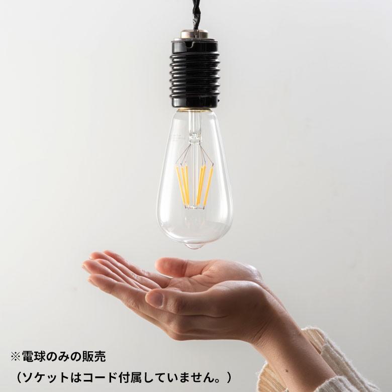 LED電球 E26口金 クリア 暖色系 エジソン電球 レトロランプ 照明 裸電球 ヴインテージ ナス型 ライト フィラメント 照明器具　エジソンランプ 94603 | ブランド登録なし | 01