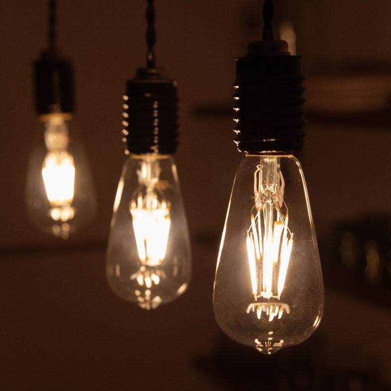 LED電球 E26口金 クリア 暖色系 エジソン電球 レトロランプ 照明 裸電球 ヴインテージ ナス型 ライト フィラメント 照明器具　エジソンランプ 94603 | ブランド登録なし | 02