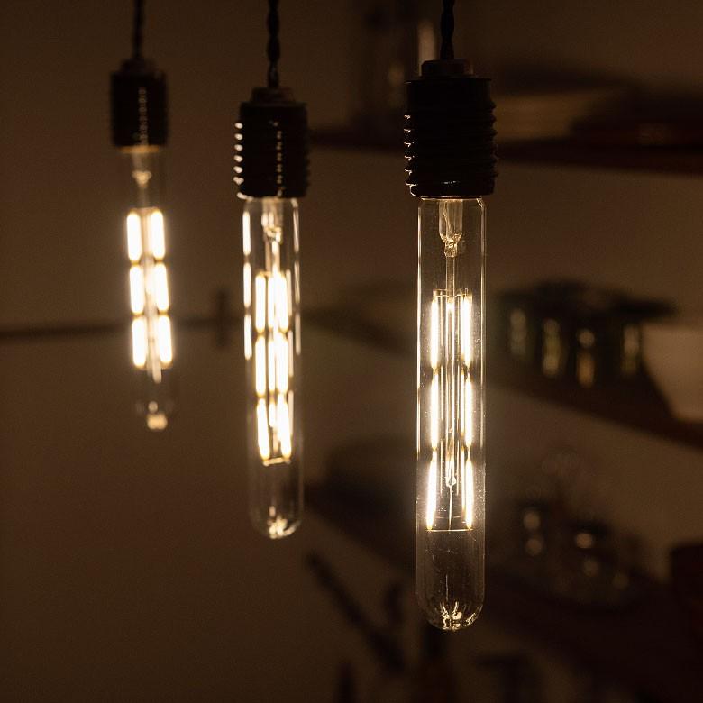 LED電球 E26口金 クリア 暖色系 エジソン電球 レトロランプ 照明 裸電球 ヴインテージ 細長 試験管型 ライト フィラメント 照明器具 エジソンランプ 94605 | ブランド登録なし | 02