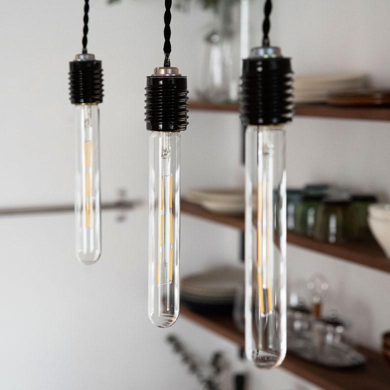 LED電球 E26口金 クリア 暖色系 エジソン電球 レトロランプ 照明 裸電球 ヴインテージ 細長 試験管型 ライト フィラメント 照明器具 エジソンランプ 94605 | ブランド登録なし | 06