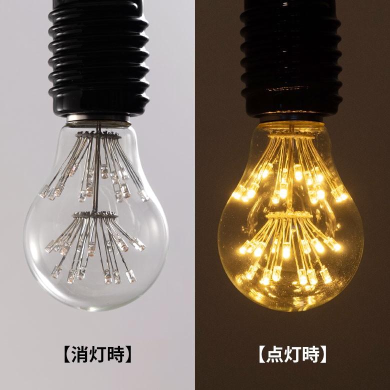 LED電球 E26口金 クリア 暖色系 エジソン 電球 レトロランプ 照明 裸電球 ヴインテージ 花火ボール型 直径6cm ライト フィラメント 照明器具 94606 | ブランド登録なし | 04