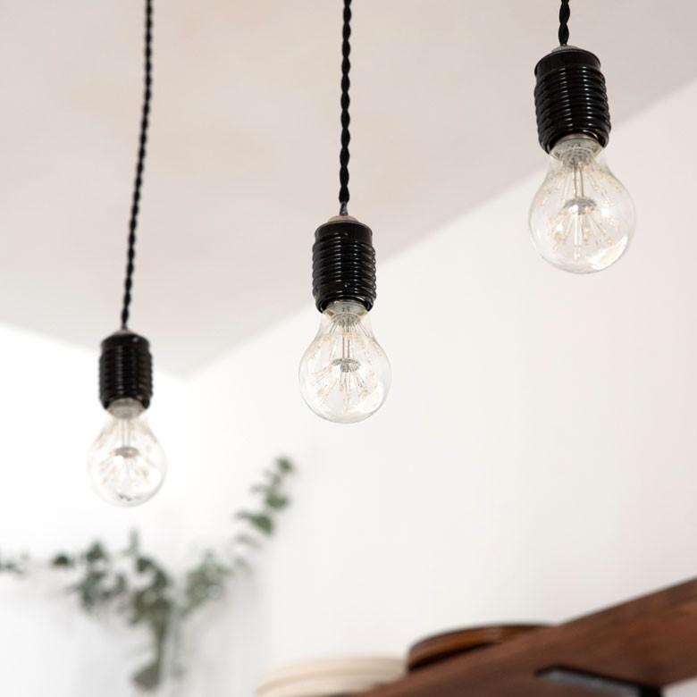 LED電球 E26口金 クリア 暖色系 エジソン 電球 レトロランプ 照明 裸電球 ヴインテージ 花火ボール型 直径6cm ライト フィラメント 照明器具 94606 | ブランド登録なし | 07