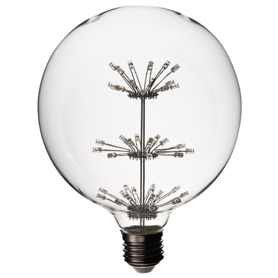 LED電球 E26口金 クリア 暖色 エジソン 電球 レトロ ランプ 照明 裸電球 ヴィンテージ 花火ボール型 直径12.5cm ライト フィラメント 器具 エジソンランプ 94608 | ブランド登録なし | 09