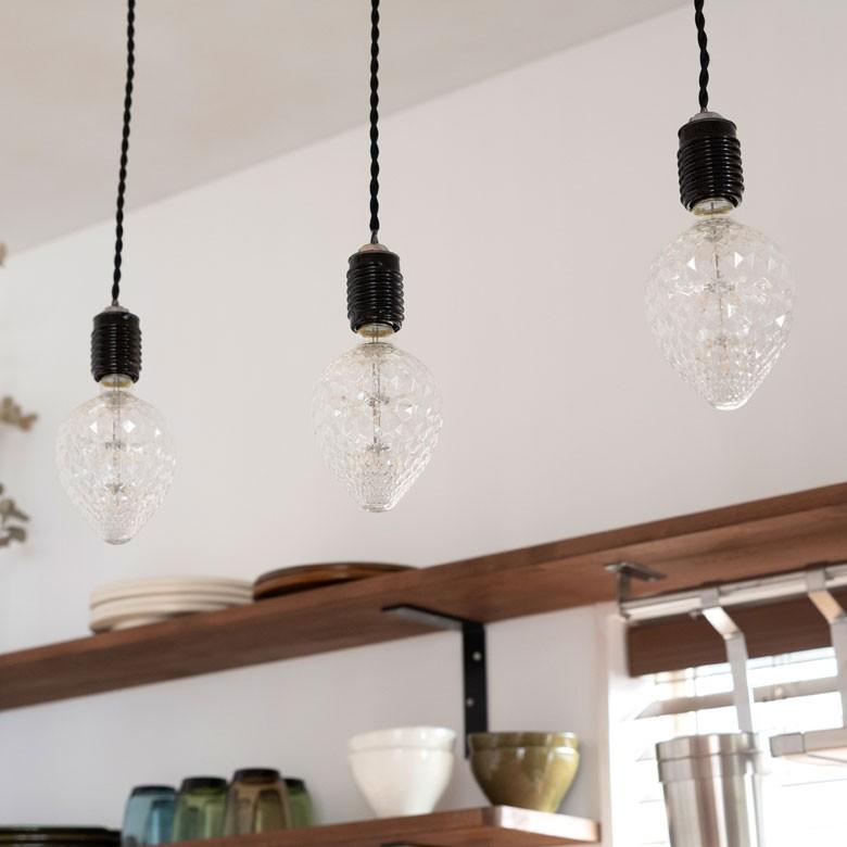 LED電球 E26口金 クリア 暖色 エジソン 電球 レトロ ランプ 照明 裸電球 ヴィンテージ 花火イチゴ型 直径9.5cm ライト フィラメント 器具 エジソンランプ 94610 | ブランド登録なし | 07