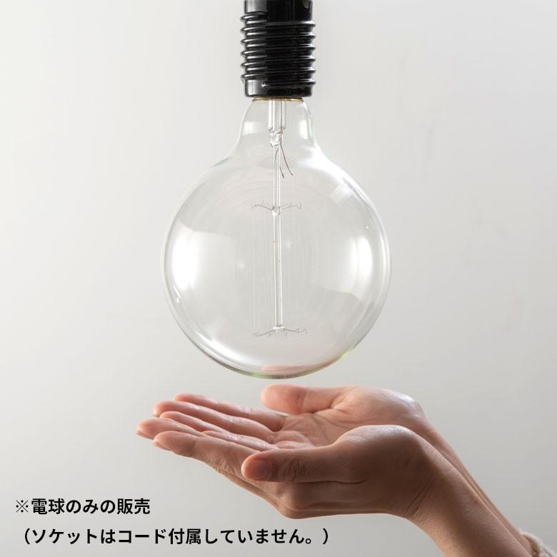白熱電球 レトロランプ エジソン型 丸型 電球色 直径12.5cm E26 クリア 電球 白熱球 エジソン電球 エジソン球 フィラメント 裸電球 94612 | ブランド登録なし | 01