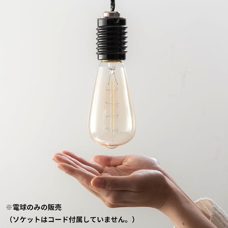 白熱電球 レトロランプ エジソン型 なす型 電球色 直径6.5cm E26 クリア アンバー色 ライト フィラメント 照明器具 エジソンランプ おしゃれ ヴィンテージ 94613 | ブランド登録なし | 01